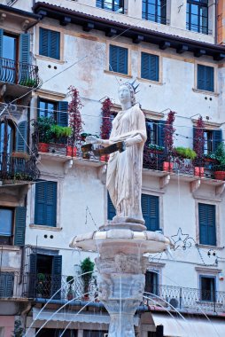 Piazza delle erbe, verona, İtalya