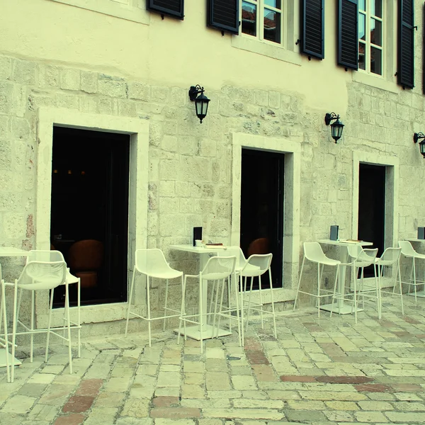 İtalyan street Cafe — Stok fotoğraf