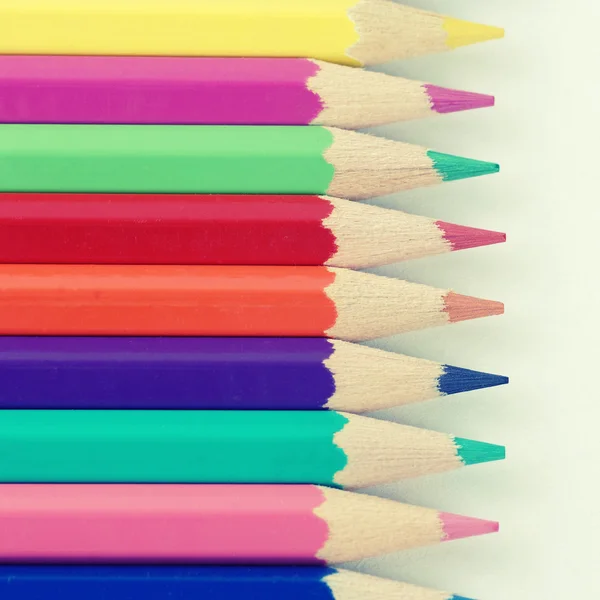 Crayons multicoloridos — Fotografia de Stock