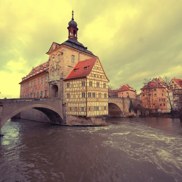 Het oude stadhuis van Bamberg (Duitsland) — Stockfoto