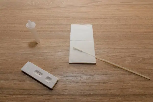 Kit Swab Rápido Para Teste Gripe Vívida — Fotografia de Stock