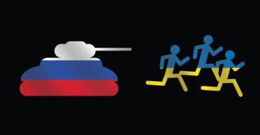 Rus ordusunun saldırısından kaçan Ukrayna nüfusu