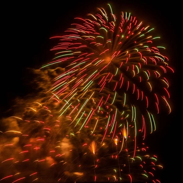 Fireworks Foreground Color Night Sky — Stockfoto