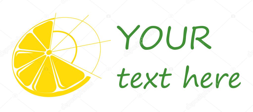 Logo lemon, logo citrus, business logos. Juicy logo citrus, juicy and bright logo, suitable for both cafes and for any company.