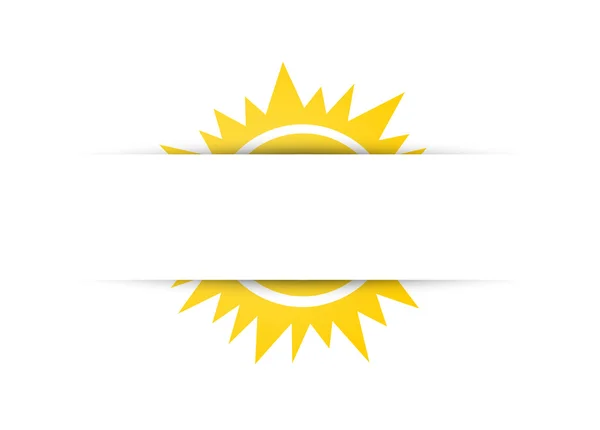 Banner sun — Stock Vector