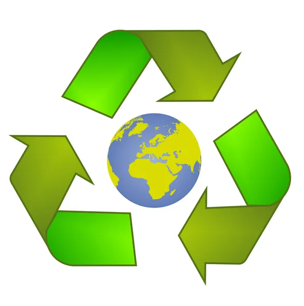 Recycle szimbólum - logó — Stock Vector