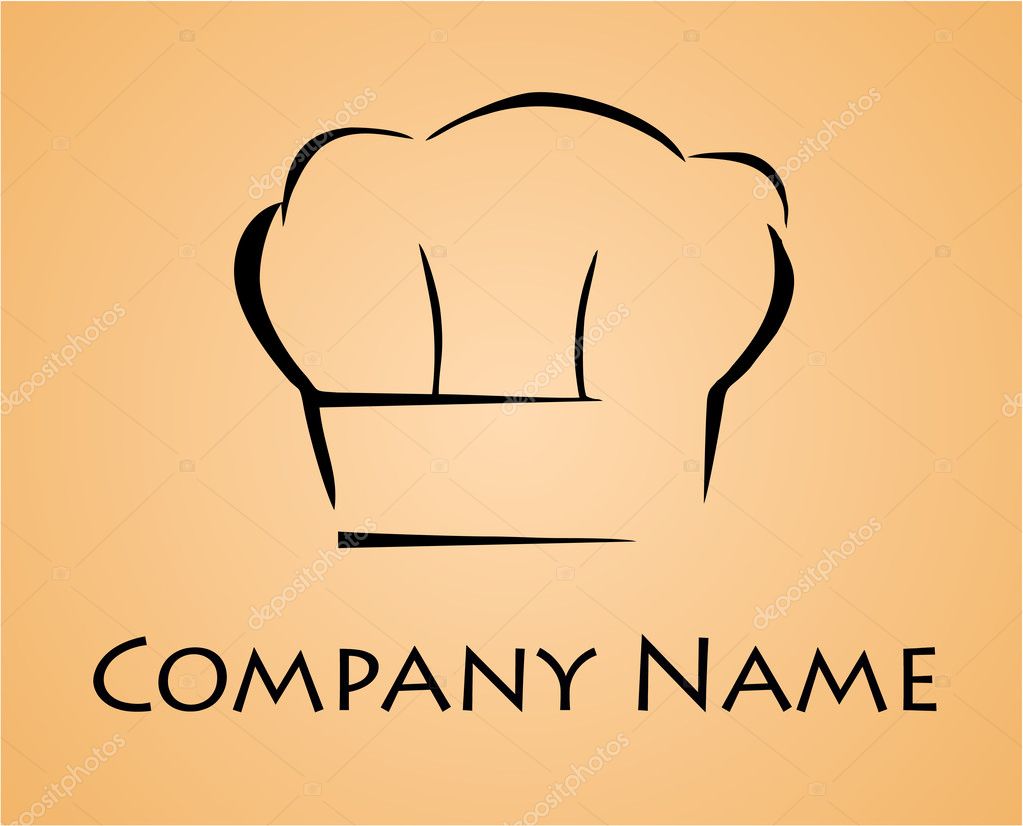 Set of chef hats. Chef logo.