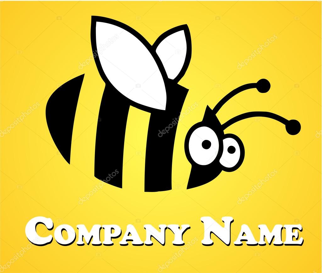 Bee logo - vector