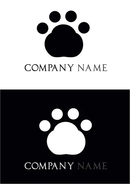 Vetor de logotipo gato — Vetor de Stock