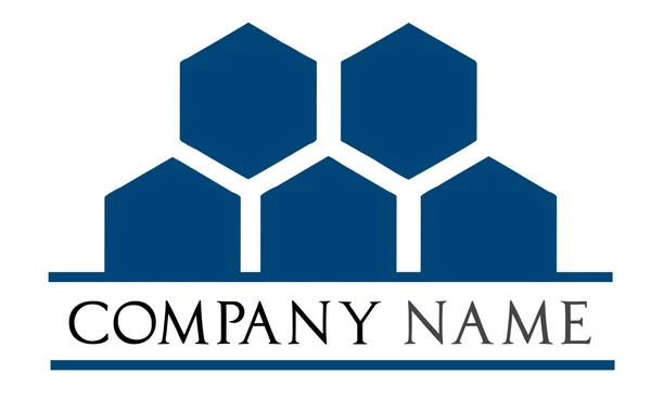 Logotipo do negócio - vetor favo de mel — Vetor de Stock