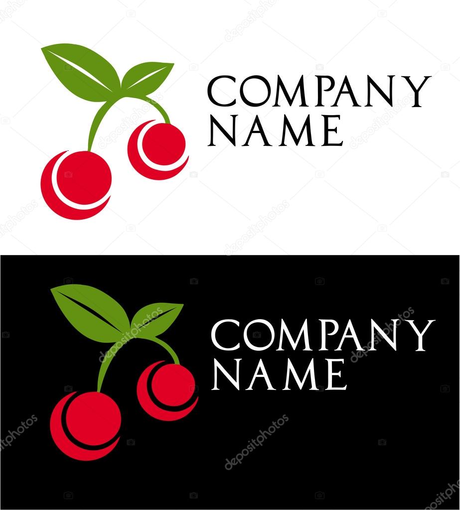 Cherry logo vector