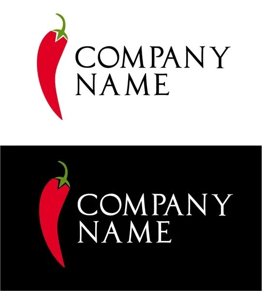 Chili peper logo vector — Stockvector