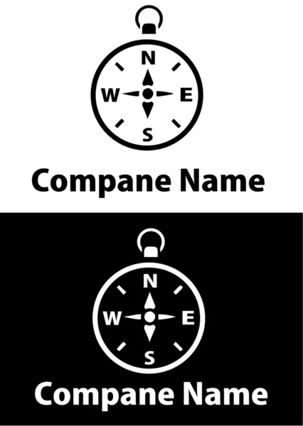 Kompass Logo Vektor — Stockvektor