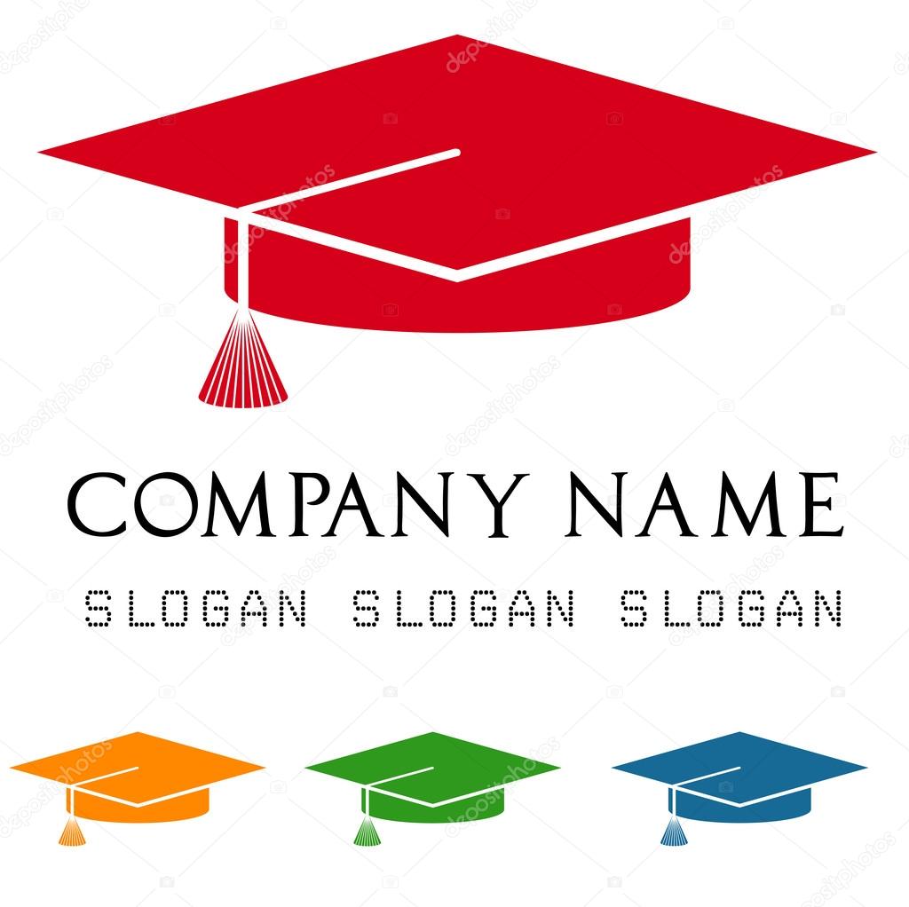 Trencher cap logos. Graduation Cap