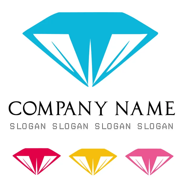 Diamonds logo vector — Stock Vector