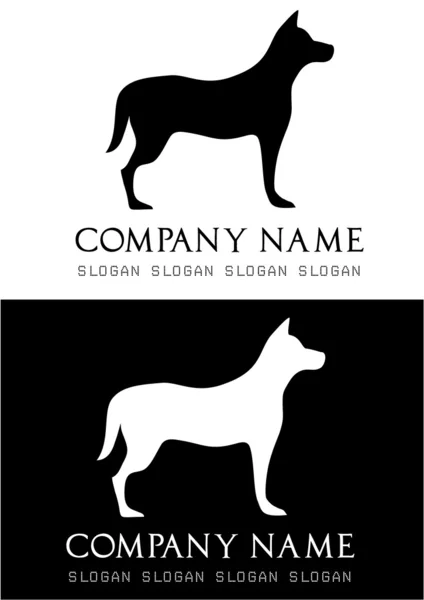 Köpekler logo vektör — Stok Vektör