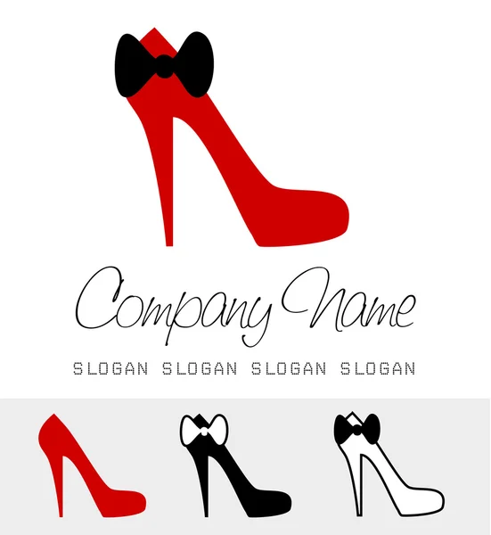 Scarpe logo vettore — Vettoriale Stock