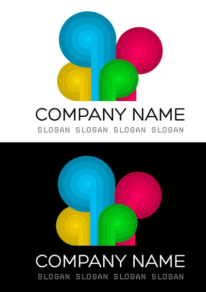 Multicolored logo vector — Stock Vector