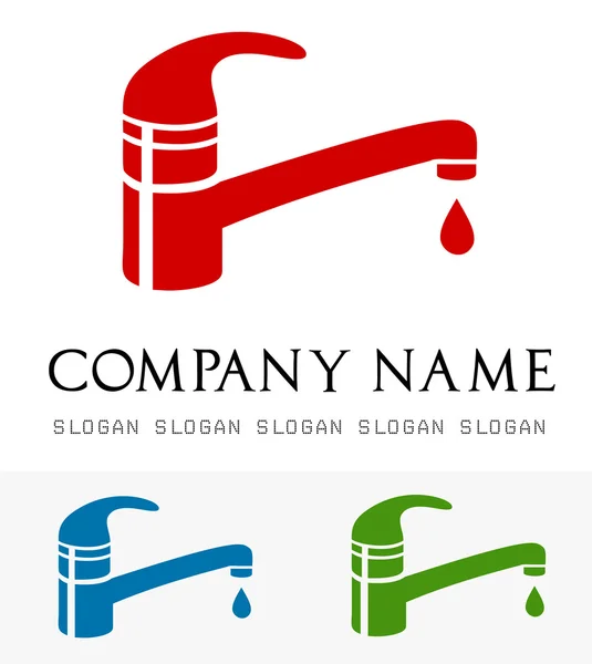 Faucet logo vector — Stock Vector