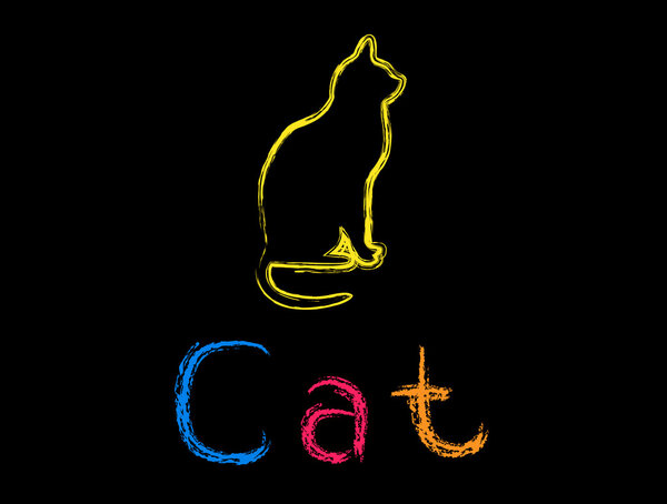 Illustration of a cat