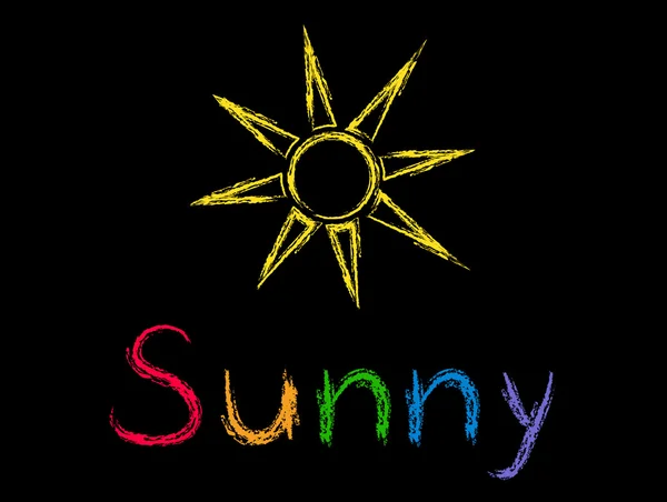 Sunny — Stock Vector