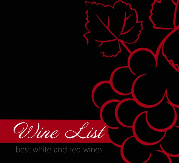 Set etichette lista vini — Vettoriale Stock