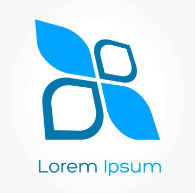 iş logo - mavi simge