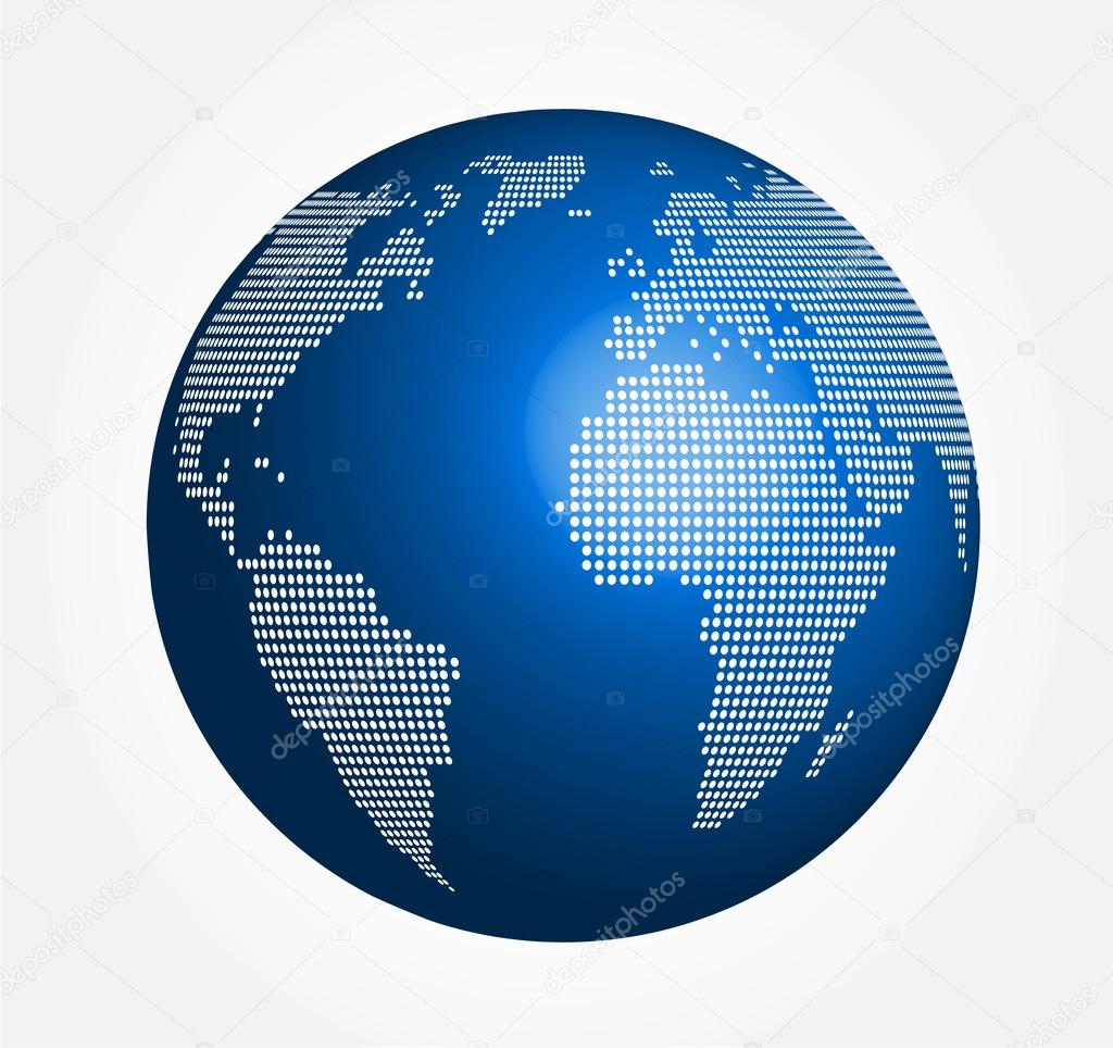 Abstract globe - 3d sphere