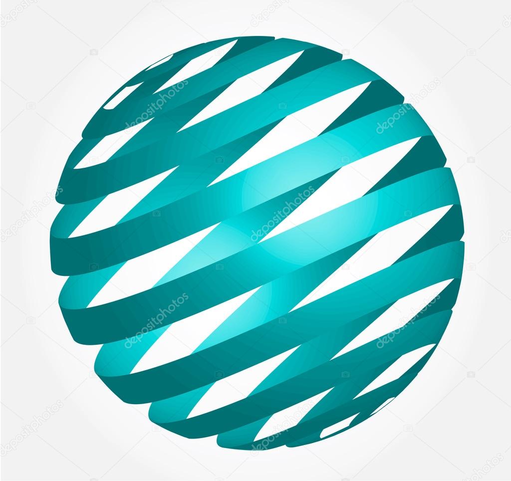 Abstract globe - 3d sphere
