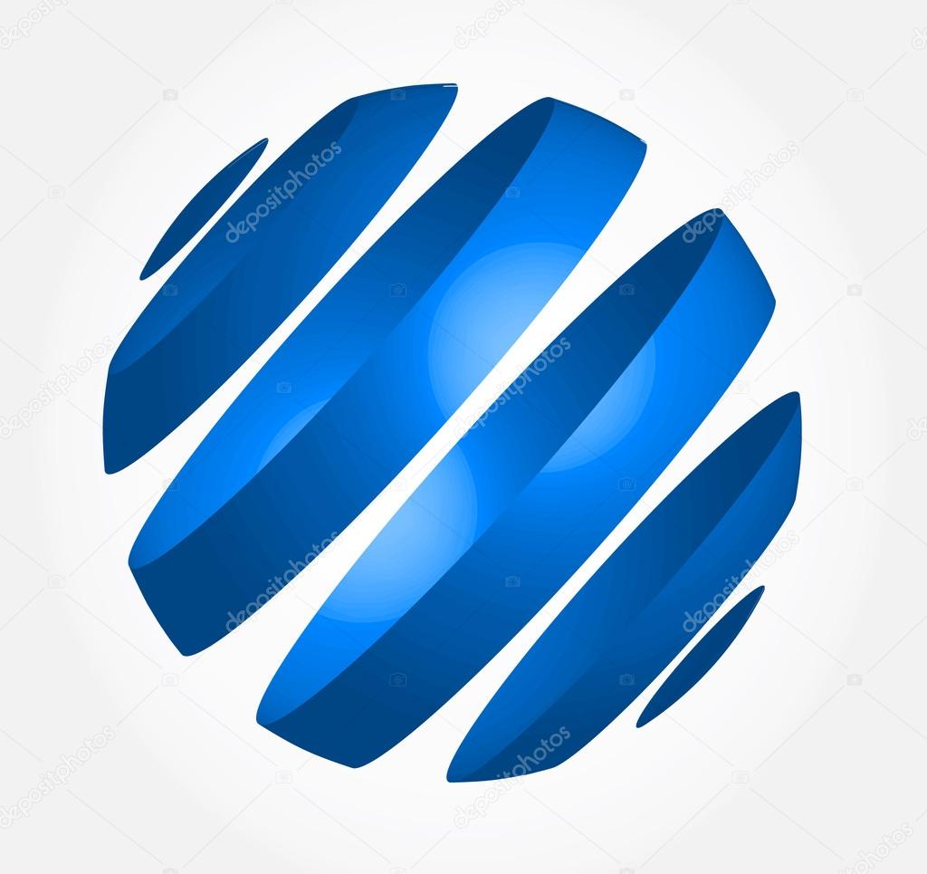 Abstract globe background. Logo.
