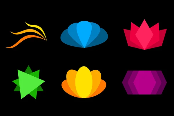 Logo firmy - kolorowe ikony — Wektor stockowy