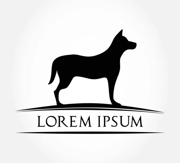 Símbolo de perro - logotipo animal — Archivo Imágenes Vectoriales