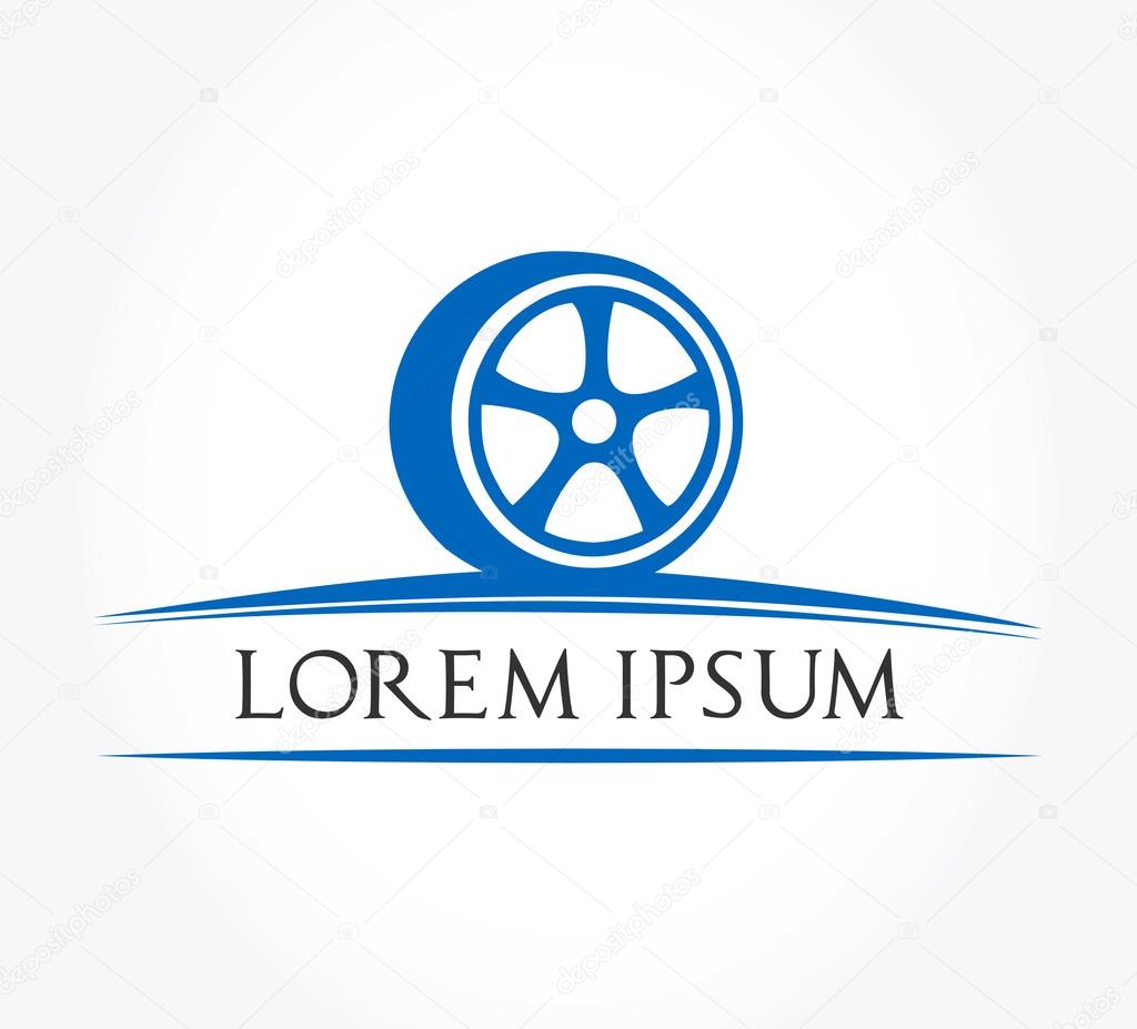 Tire logo. Vector illustration.