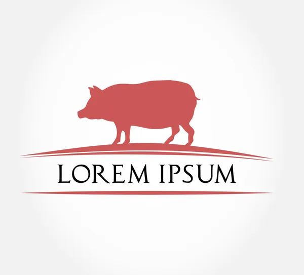 Symbole de porc — Image vectorielle