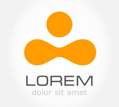 soyut bir sembolü. iş simgesi. logo.