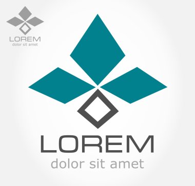 soyut bir sembolü. iş simgesi. logo.