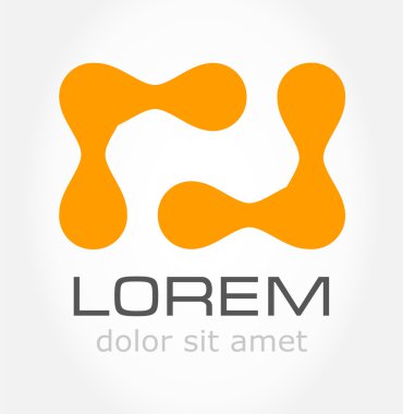 soyut bir sembolü. iş simgesi. logo.