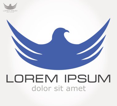 kuş simge vektör