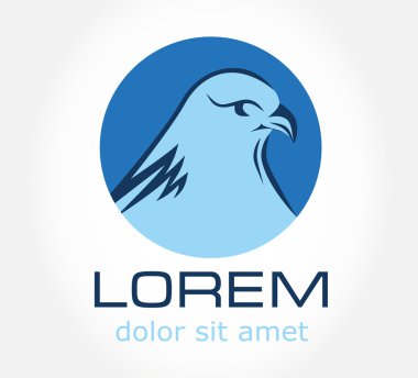 kuş simge vektör