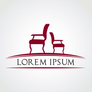 ofis koltuğu simge vektör çizim