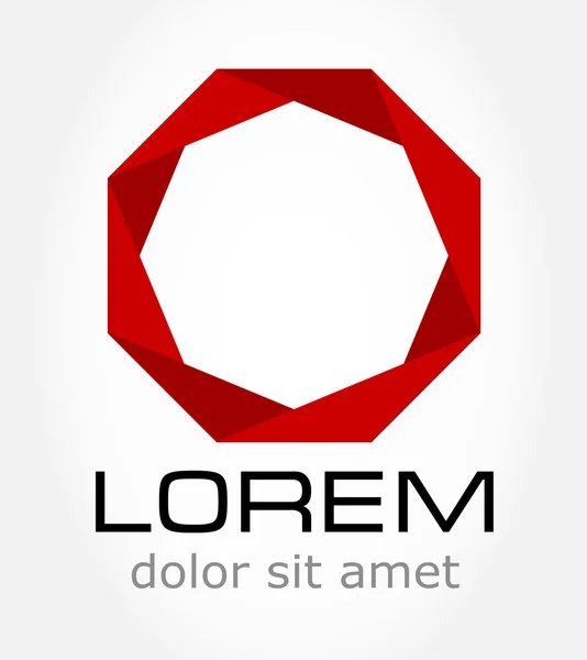 Un symbole abstrait. Icône d'affaires. Logo . — Image vectorielle