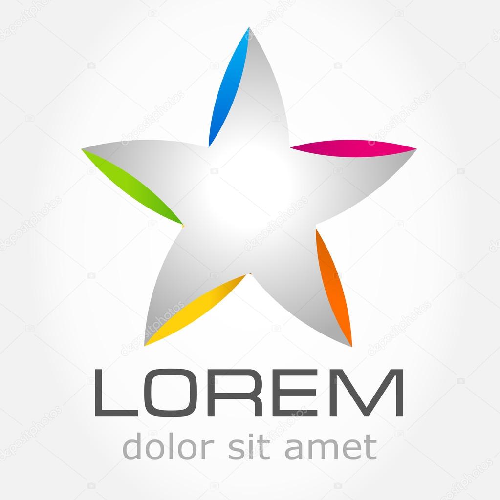 Star vector. Abstract symbol. logo.
