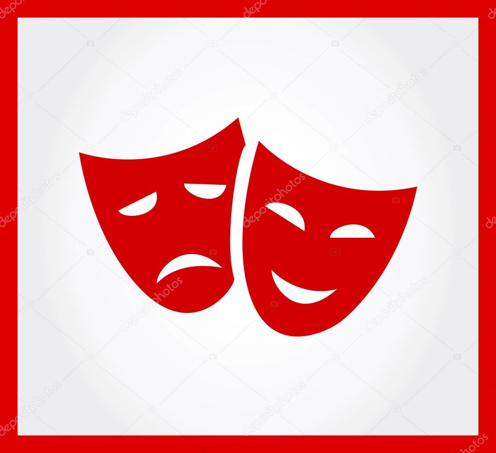 Theatrical masks logo