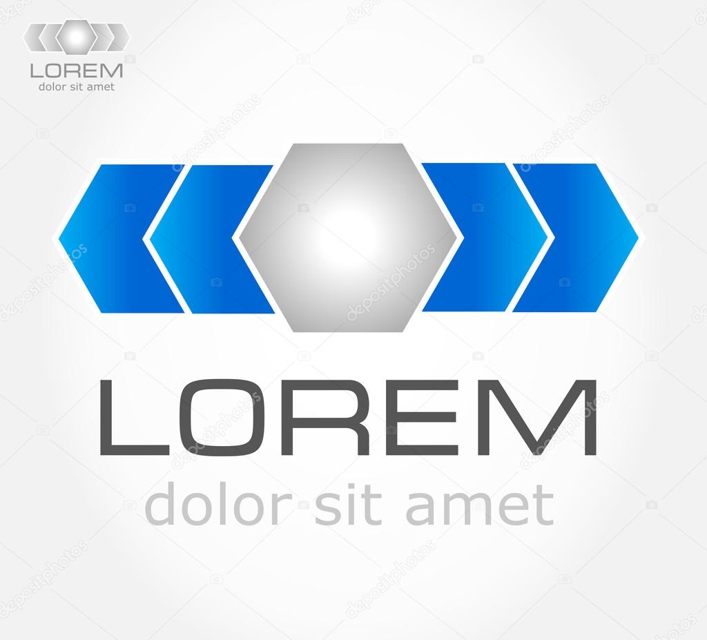 Abstract symbol. Business Icon. Vector illustration.