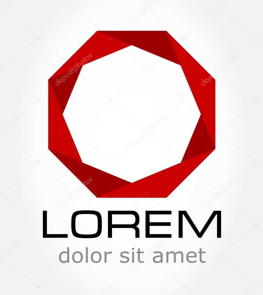 Abstract symbol. Business Icon. Vector illustration.