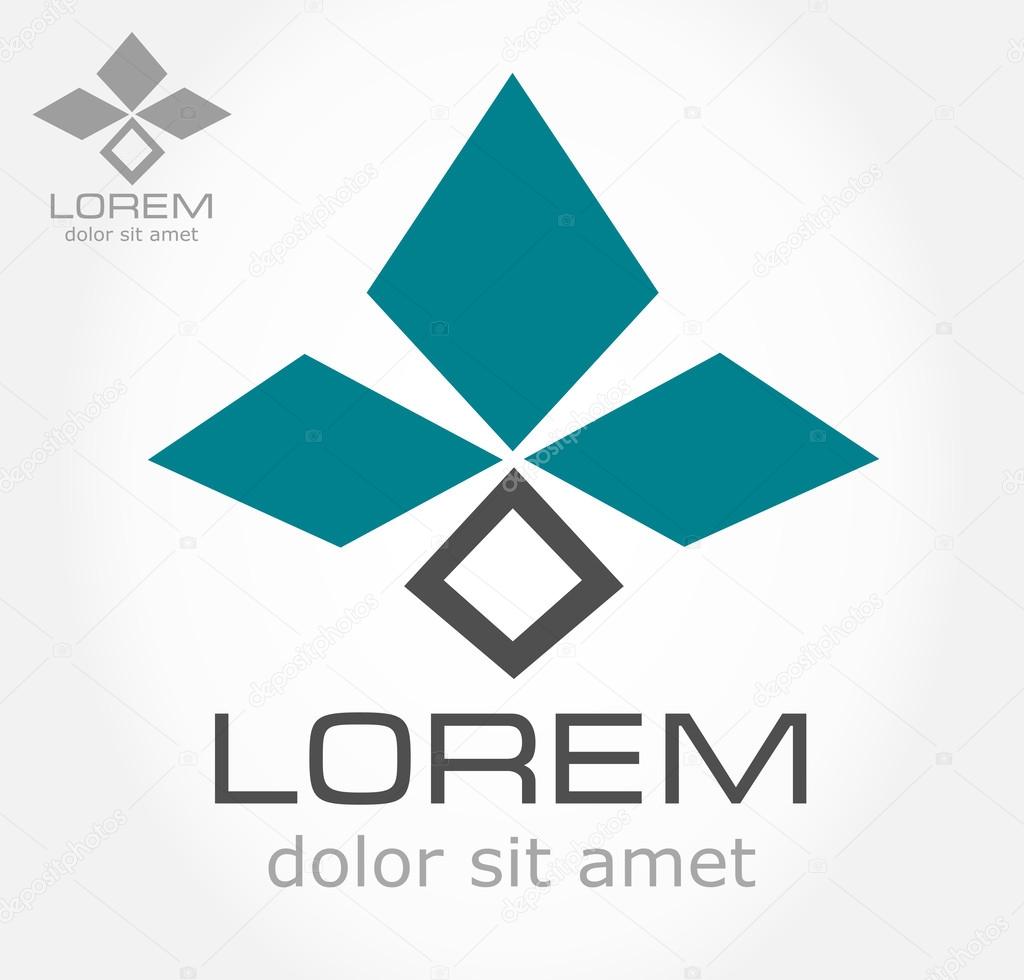 Abstract symbol. Business Icon. Vector illustration.
