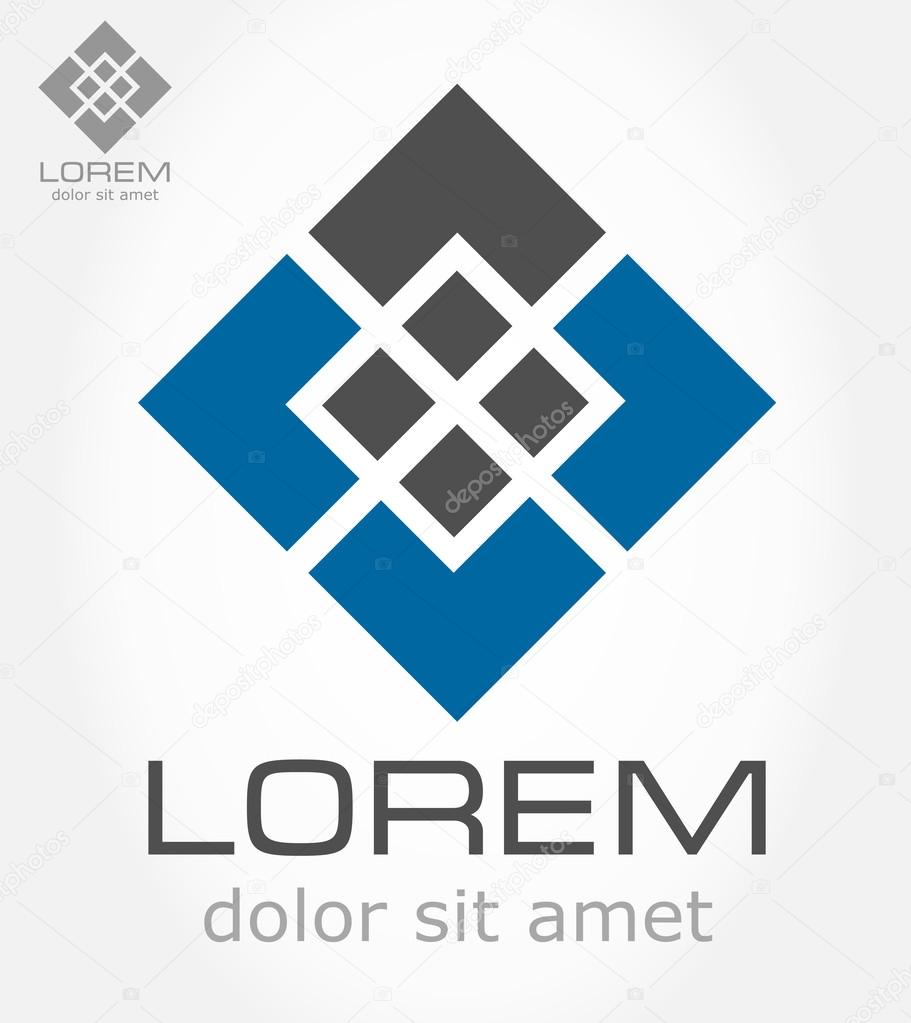 Abstract symbol. Business Icon. Vector illustration.