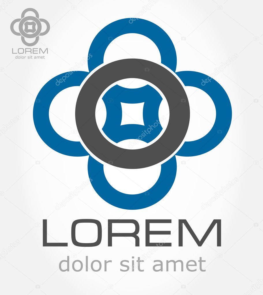 Abstract symbol. Business Icon. Vector illustration.