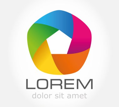 soyut bir sembolü. iş simgesi. logo.