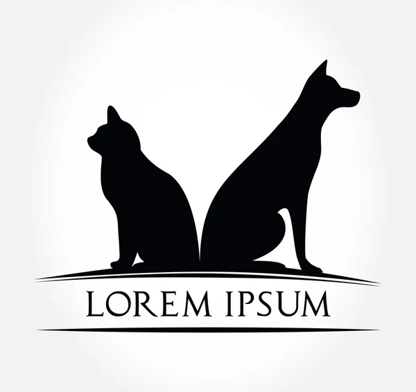 Köpek ve kedi sembolü - hayvan